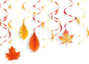 Decorazioni di spirale in PVC artificiali - 24 pezzi - Decorazione autunnale - Decorazioni di ringraziamento - Materiale duraturo - Decorazione autunnale