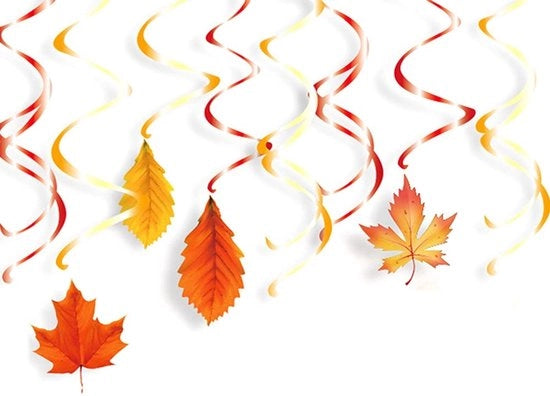 Decorazioni di spirale in PVC artificiali - 24 pezzi - Decorazione autunnale - Decorazioni di ringraziamento - Materiale duraturo - Decorazione autunnale