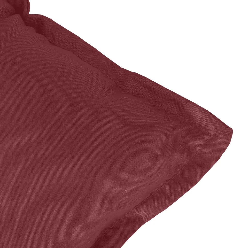 Cuscini Panca Giardino 2 pz-Set di 2 Cuscini per panchina da esterno Rosso Vino M¨¦lange 100x50x7cm