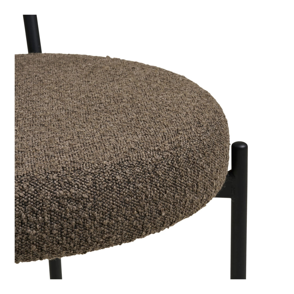 Set di 2 Sedie Badalona, Marrone, Tessuto, 49,5x47x72,5 cm