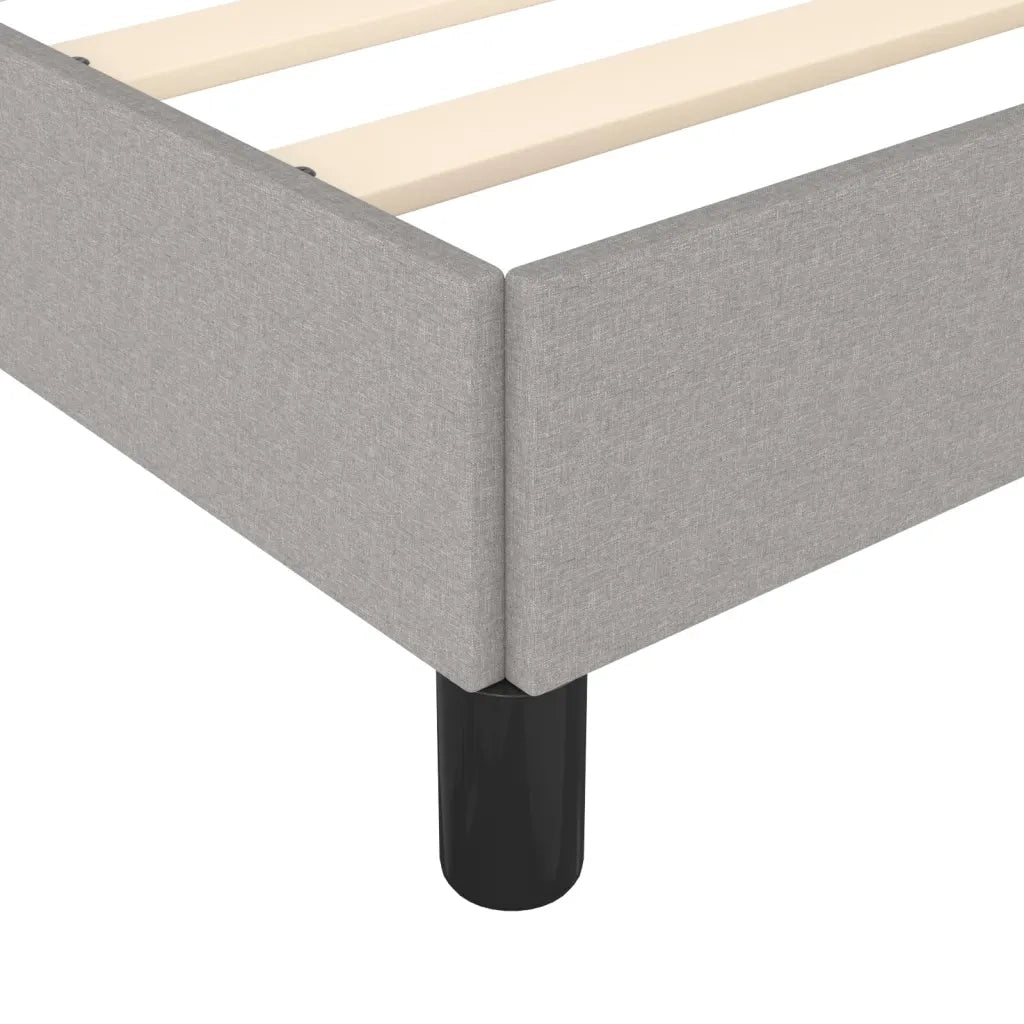 Giroletto senza Materasso Grigio Chiaro 200x200 cm Tessuto 347090