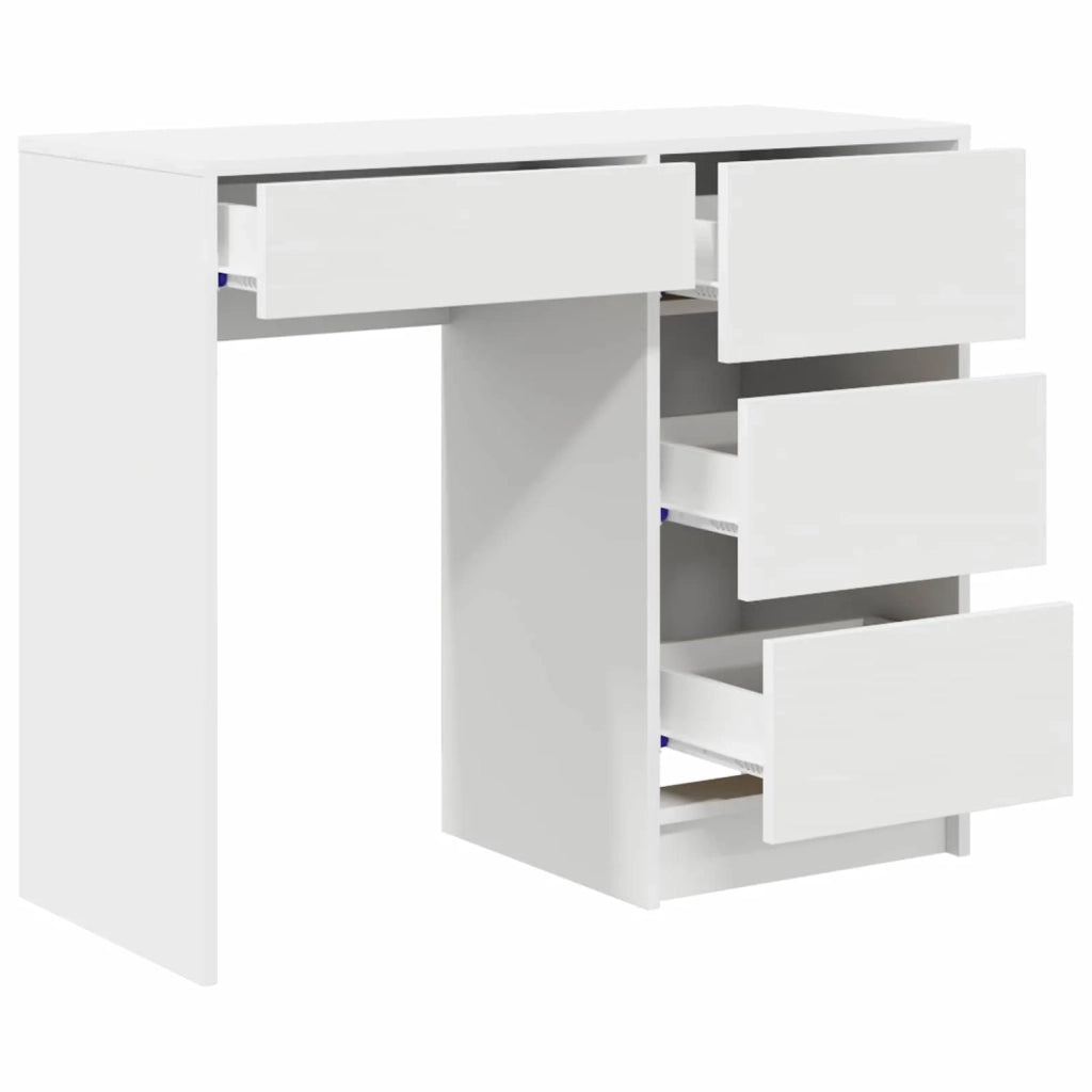 Scrivania Bianco 90 x 37.5 x 75 cm Legno multistrato 869490
