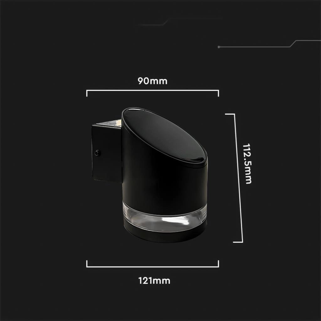 Applique solare esterna LED 1W 3000K IP54 nera V-TAC