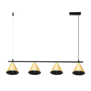 Lampada a sospensione Cone oro/nero 4xGU10 Milagro
