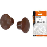 TAPPO COPRIFORO SELF WORKIT - PLASTICA MARRONE MM  8 CF=PZ 30- 5 confezioni
