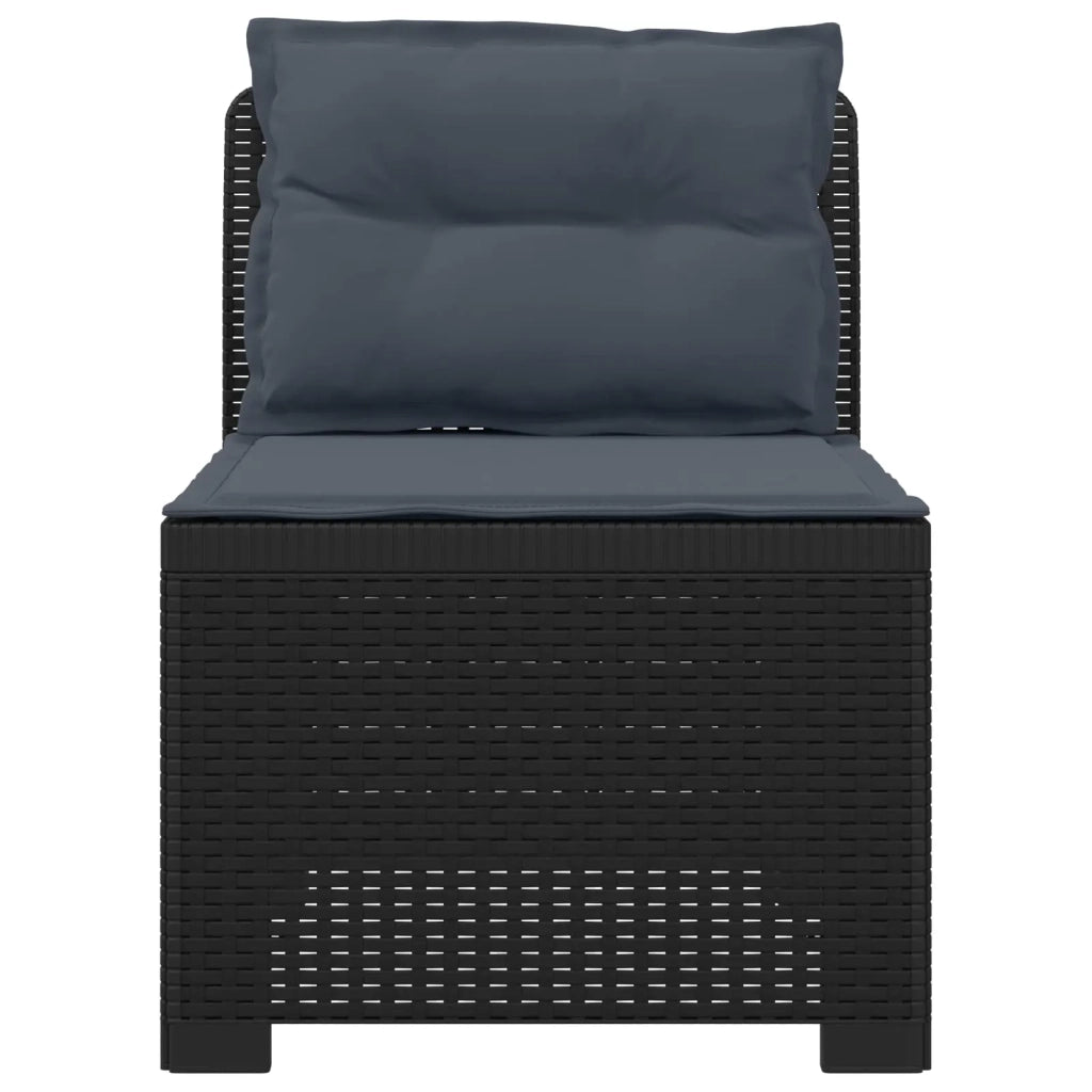 Divano da Giardino a 1 Posto con Cuscini Aspetto Rattan PP 8011799