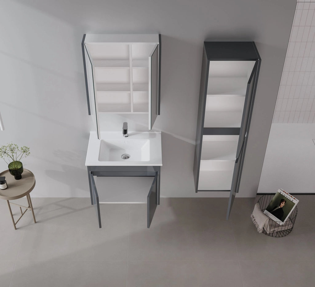 Mobile lavabo "Arno 65" - 65 x 45 x 52 cm - Antracite