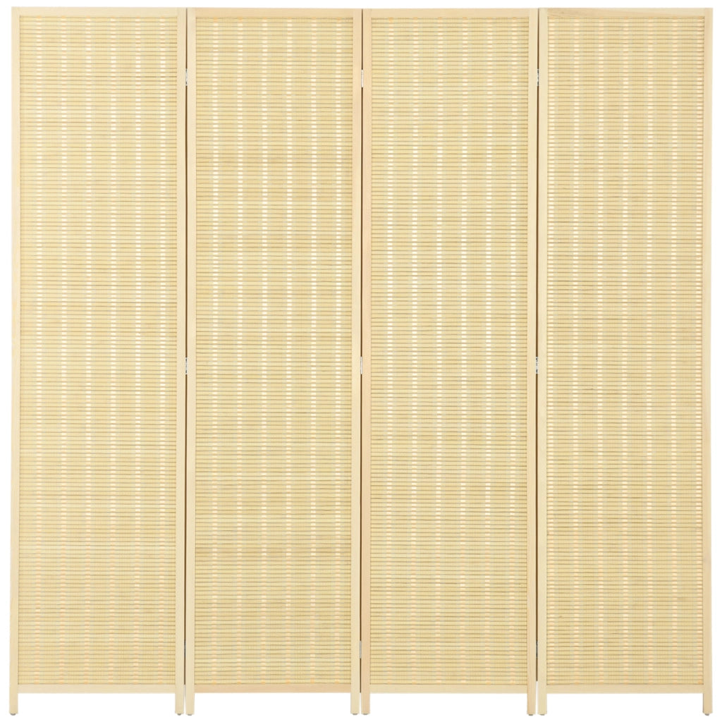 Paravento 4 Pannelli ¨C zephmum ¨C Bamb¨´ e Cotone 180x180 cm