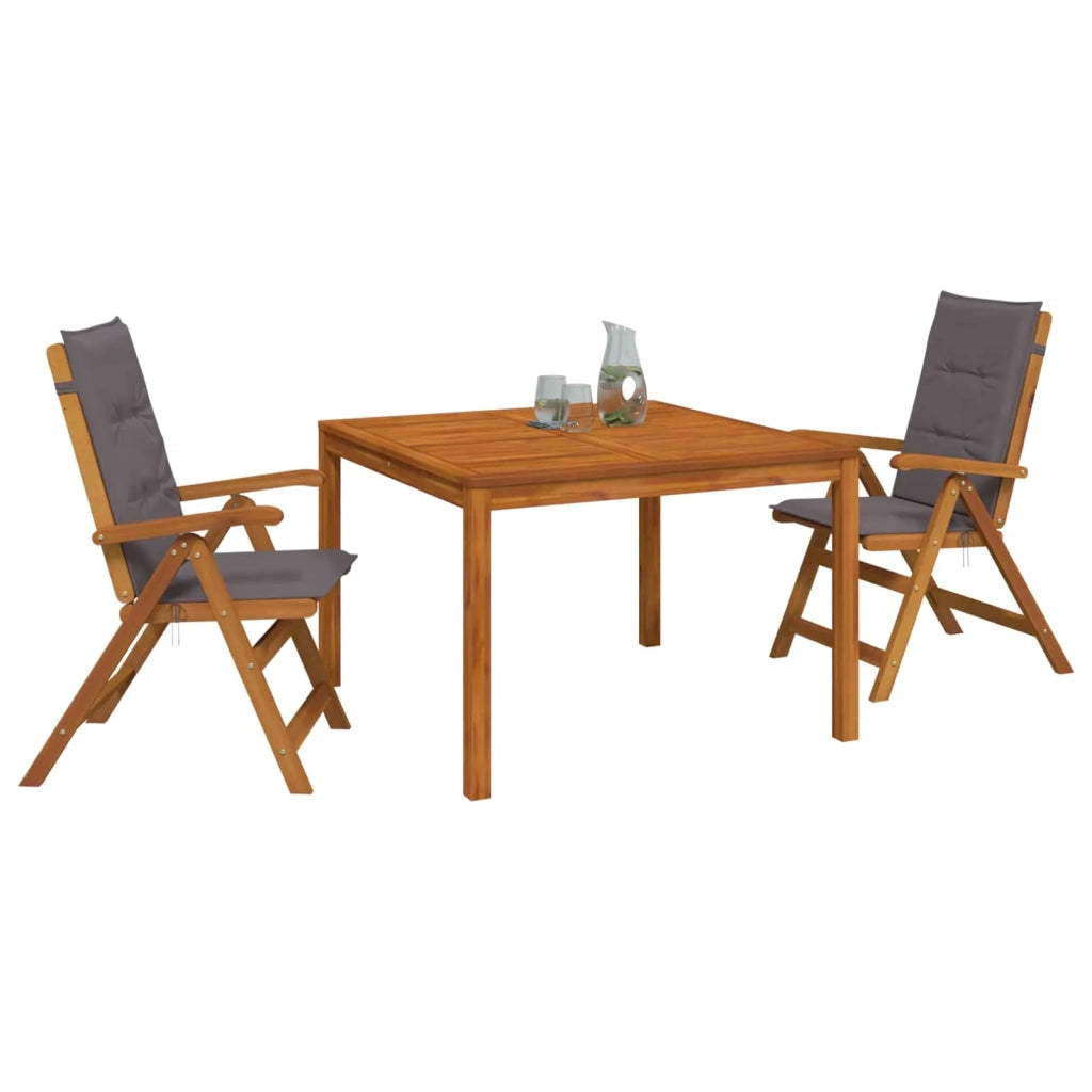 Set da pranzo da giardino 3 pezzi 3 pz Naturale 3434609