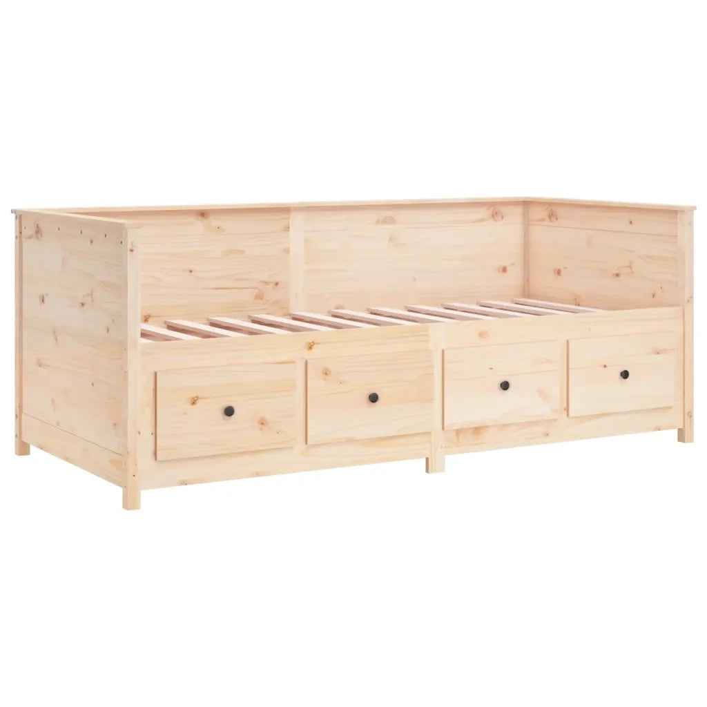 Letto singolo | Letto per adulti | Dormeuse senza Materasso 90x190 cm in Legno Massello di Pino