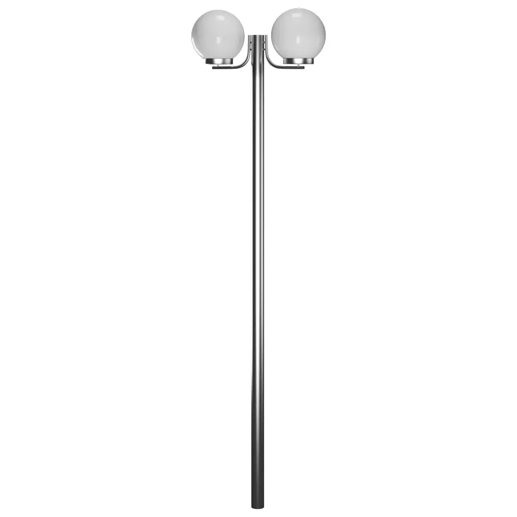 Lampione da Giardino con 2 Lampade 220 cm 40390