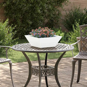 Vaso da giardino 5 pcs Bianco 40 x 40 x 15 cm 873813