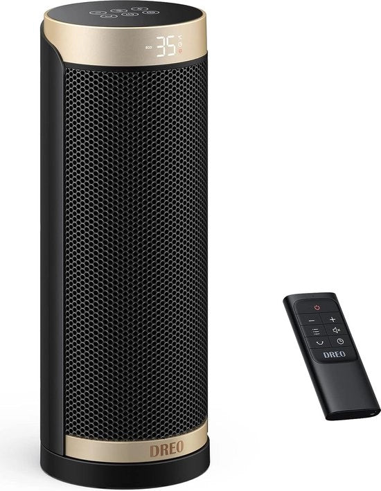 Riscaldatore Ceramico Intellegente 1800W con Telecomando e Termostato - Riscaldamento Rapido per Casa e Ufficio