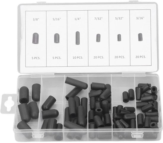 Assortimento di Coperture per Aspirapolvere - 80 Pezzi - Resistente al Calore - Bocchette a Vuoto - Prevenzione delle Fessure - Flessibile e Duraturo - Bocchette a Vuoto per Aspirapolvere