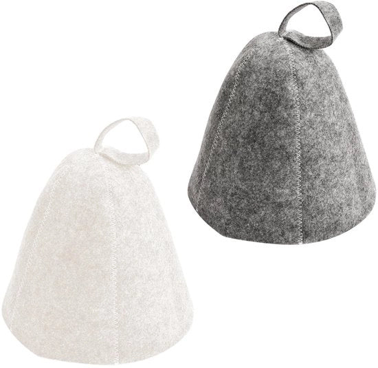 Accessori per sauna - 2 pezzi di velluto - Cappuccio per sauna - Cappuccio di sauna - Accessori per benessere - Qualità ideale - Cappuccio per sauna
