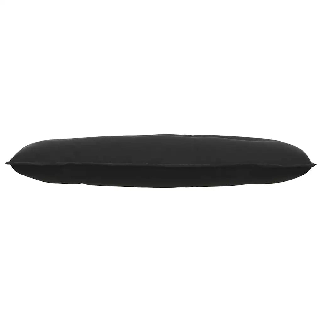 Cuscino per Schiena Nero 120 x 50 cm Tessuto in Cords 42014810
