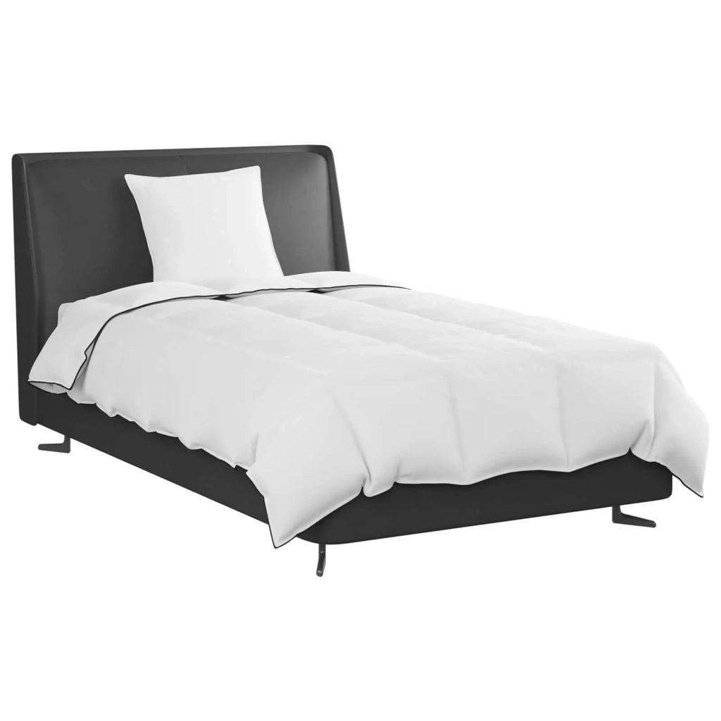 Piumone | Duvet Invernale con cuscino 2 pz Bianco Piuma d'anatra