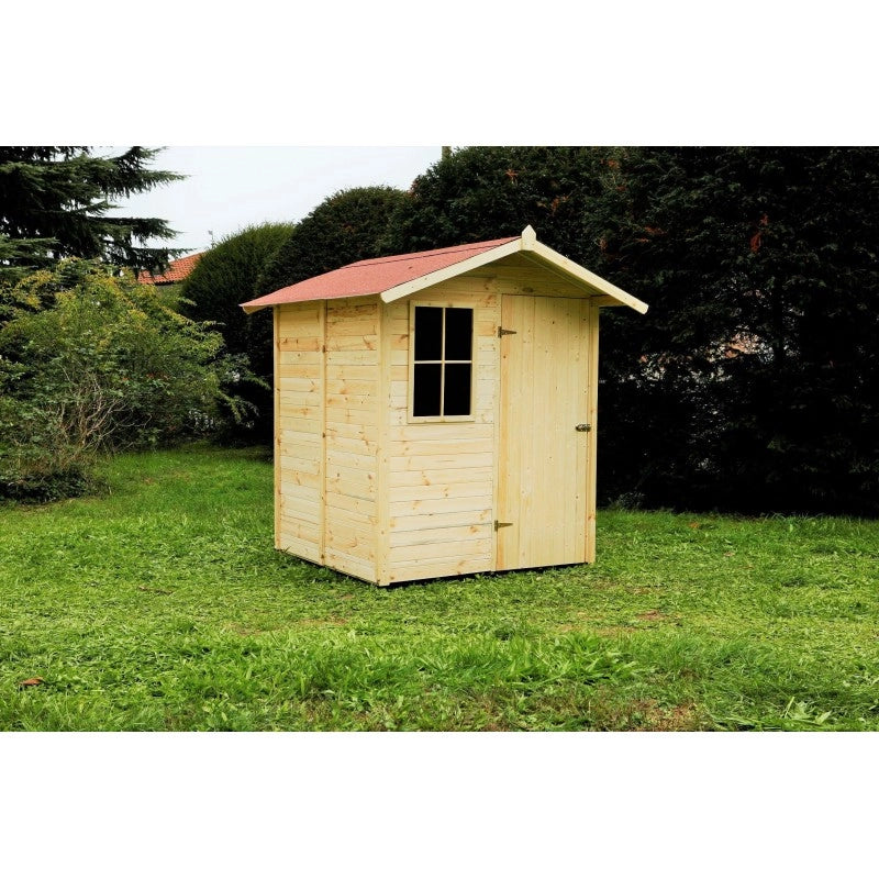 Casetta in legno per esterni con pavimento, perline spessore 16mm  mod. C160/2