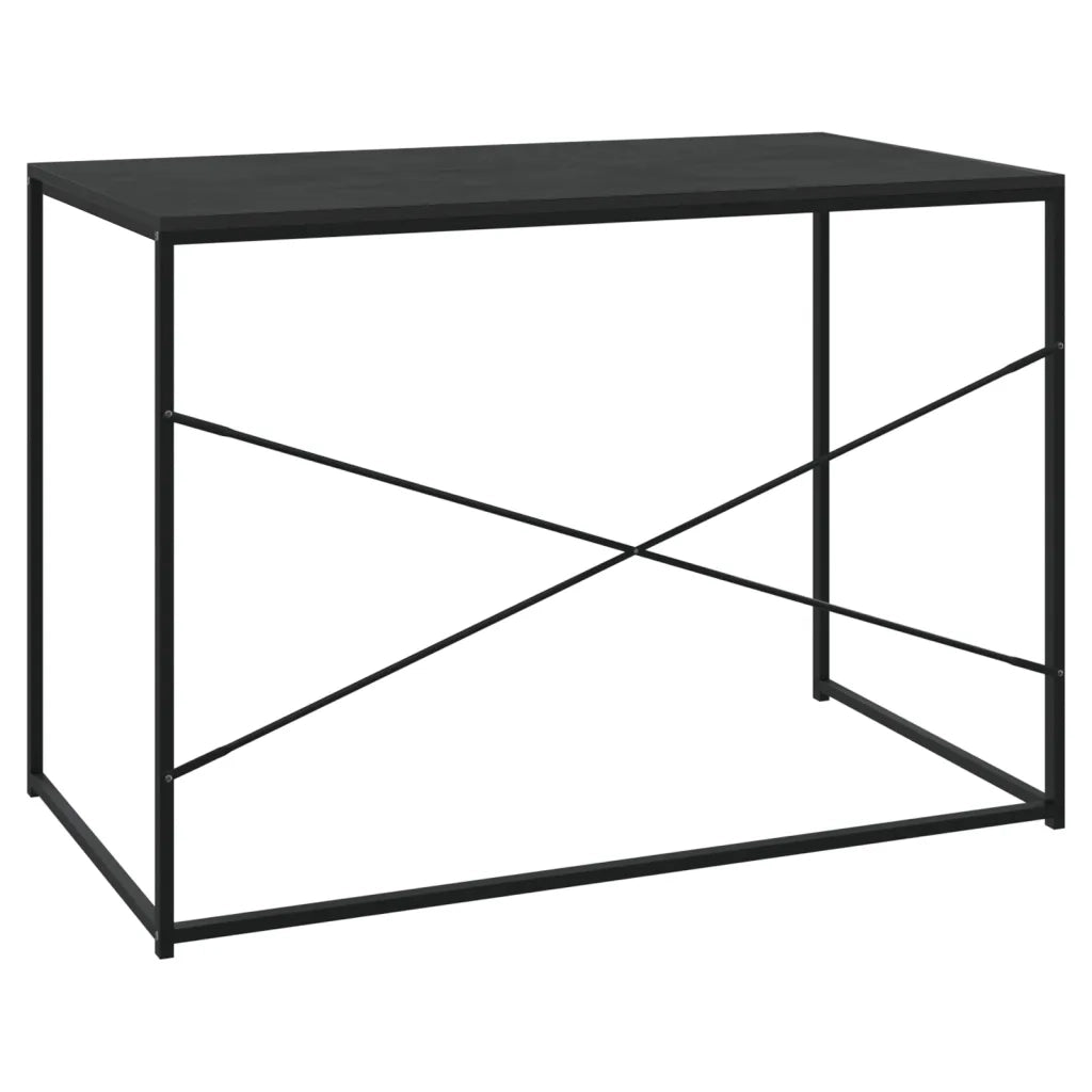 Scrivania per Computer Nera 110x60x70 cm in Legno Multistrato 30208