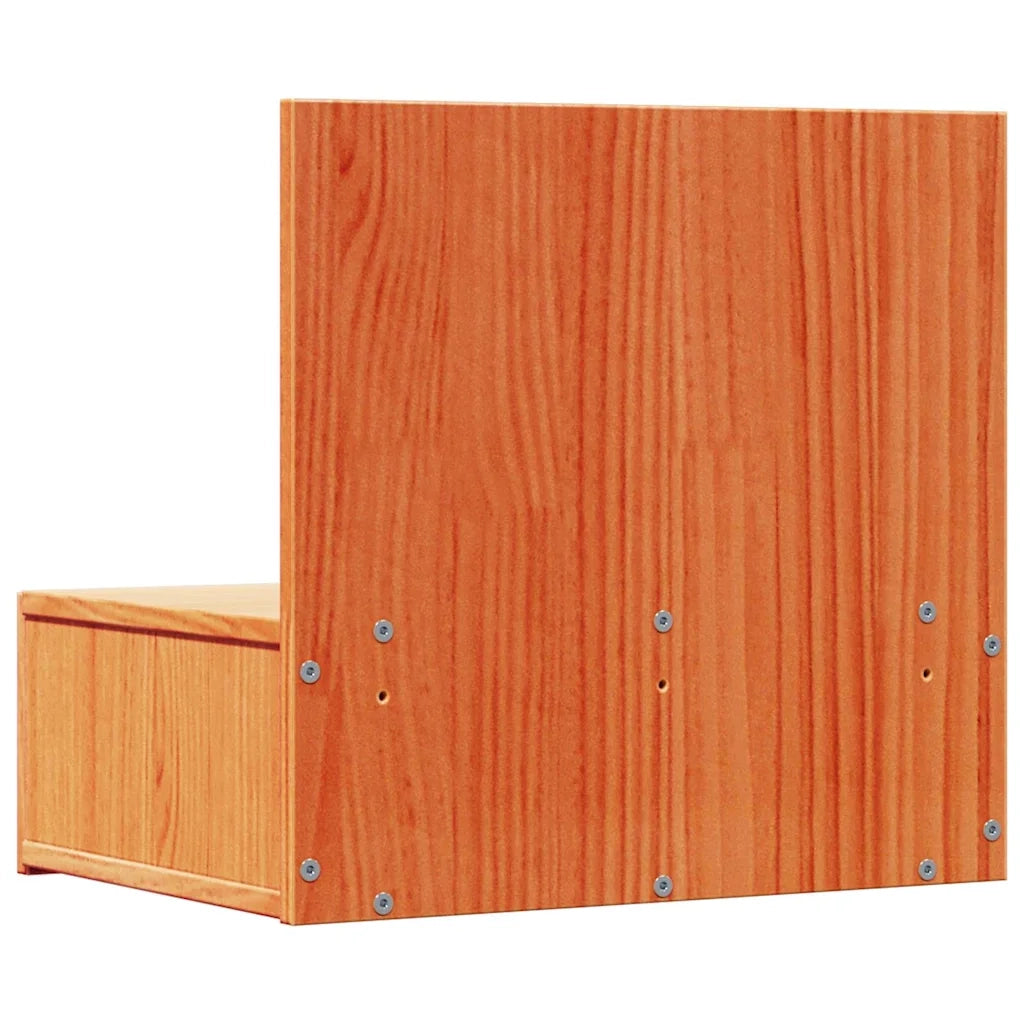 Comodino con cassetto 2 pcs Marrone cerato 42 x 32,5 x 40 cm 873498