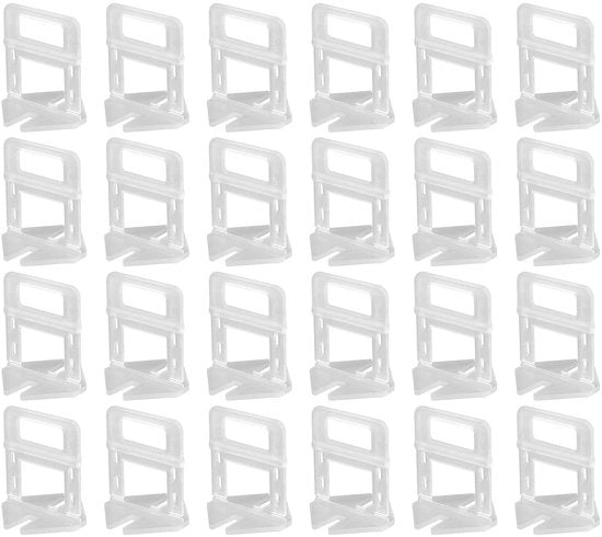 Spaziatori per piastrelle 2,5mm (100 pz) - Sistema di livellamento per piastrelle - Clip livellamento - Antiscivolo - Installazione migliorata - Riduzione fatica - Livellamento piastrelle