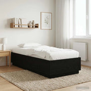 Struttura del letto Rovere Nero 80 x 200 cm 3429659