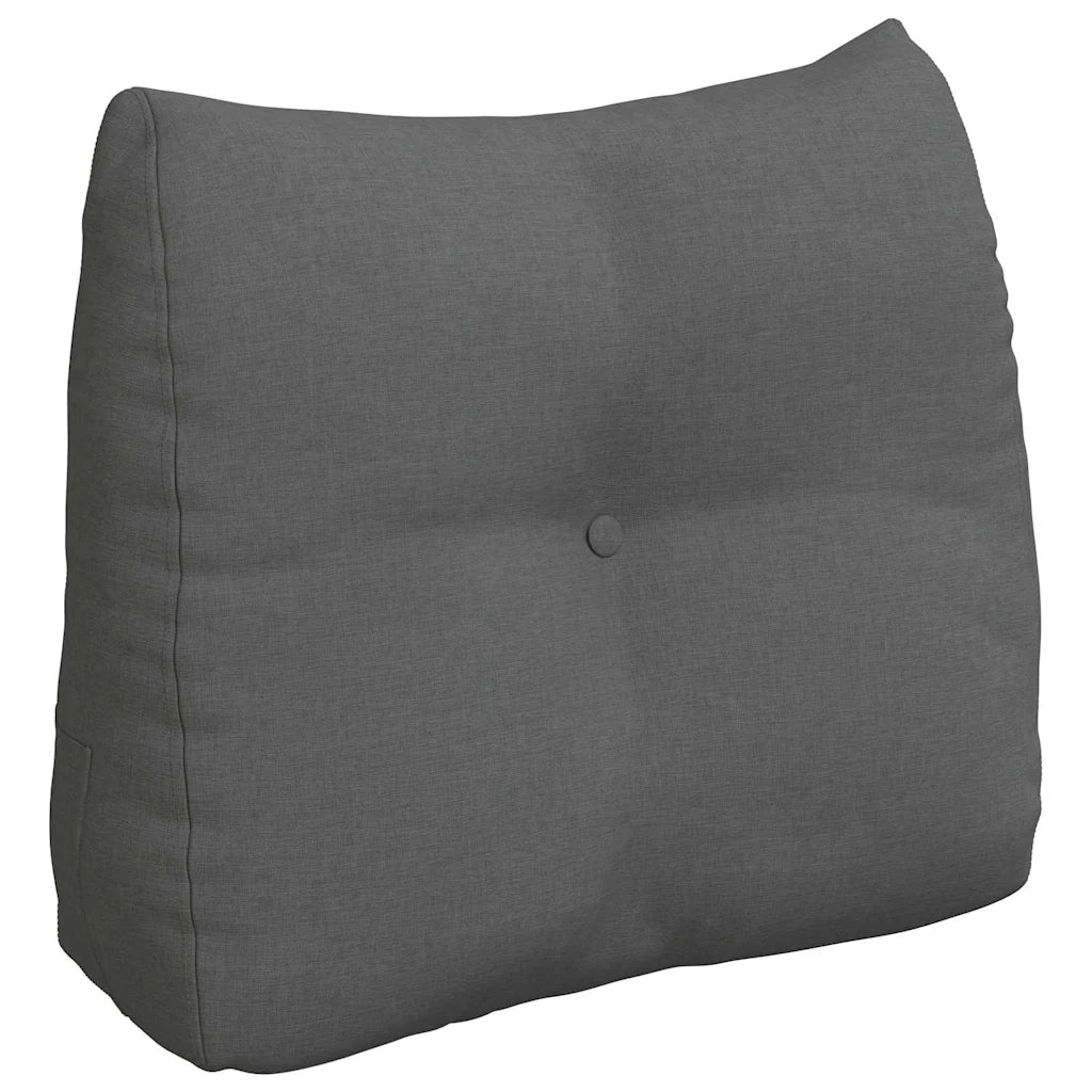 Cuscino per Schiena Grigio scuro 60 x 24 x 50 cm Tessuto 42014384