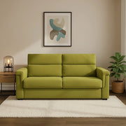 Tenna, Divano Letto 2 Posti Sfoderabile Made in Italy, 185x95 cm Verde