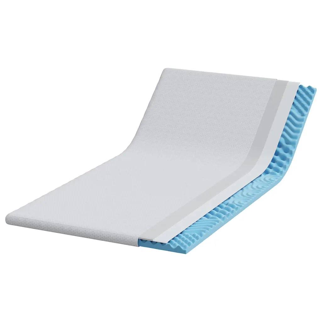 Topper per materasso Bianco 90 x 200 cm Tessuto Jacquard 4106179