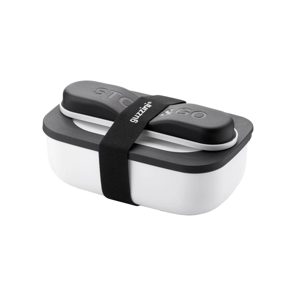 Set lunch box con posate colore bianco 900 ml