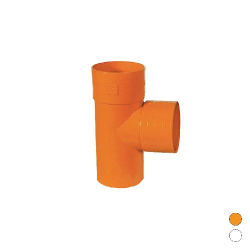DERIVAZIONE  87  °  IN PVC ARANCIO- Diam. 82- ESCLU- pezzi 1