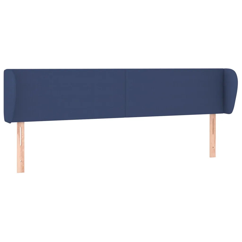 Testiera ad Orecchio Blu 163x23x78/88cm in Tessuto 3116876