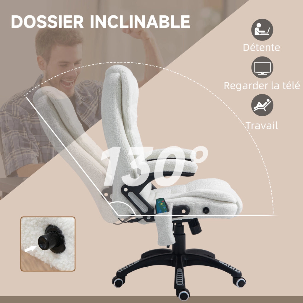 Poltrona massaggiante e riscaldante per ufficio ¨C Minimal ¨C Grigio