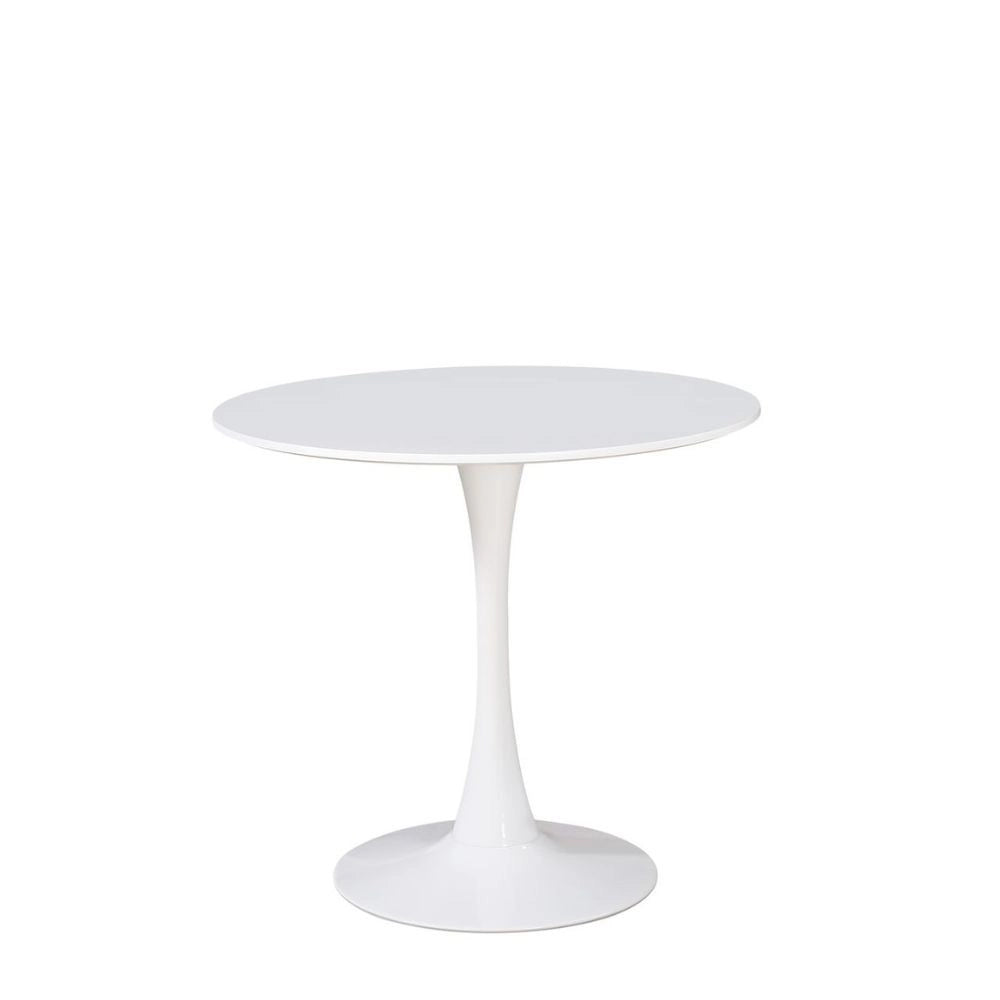 Tavolo rotondo bianco opaco Derek 90x90x73H