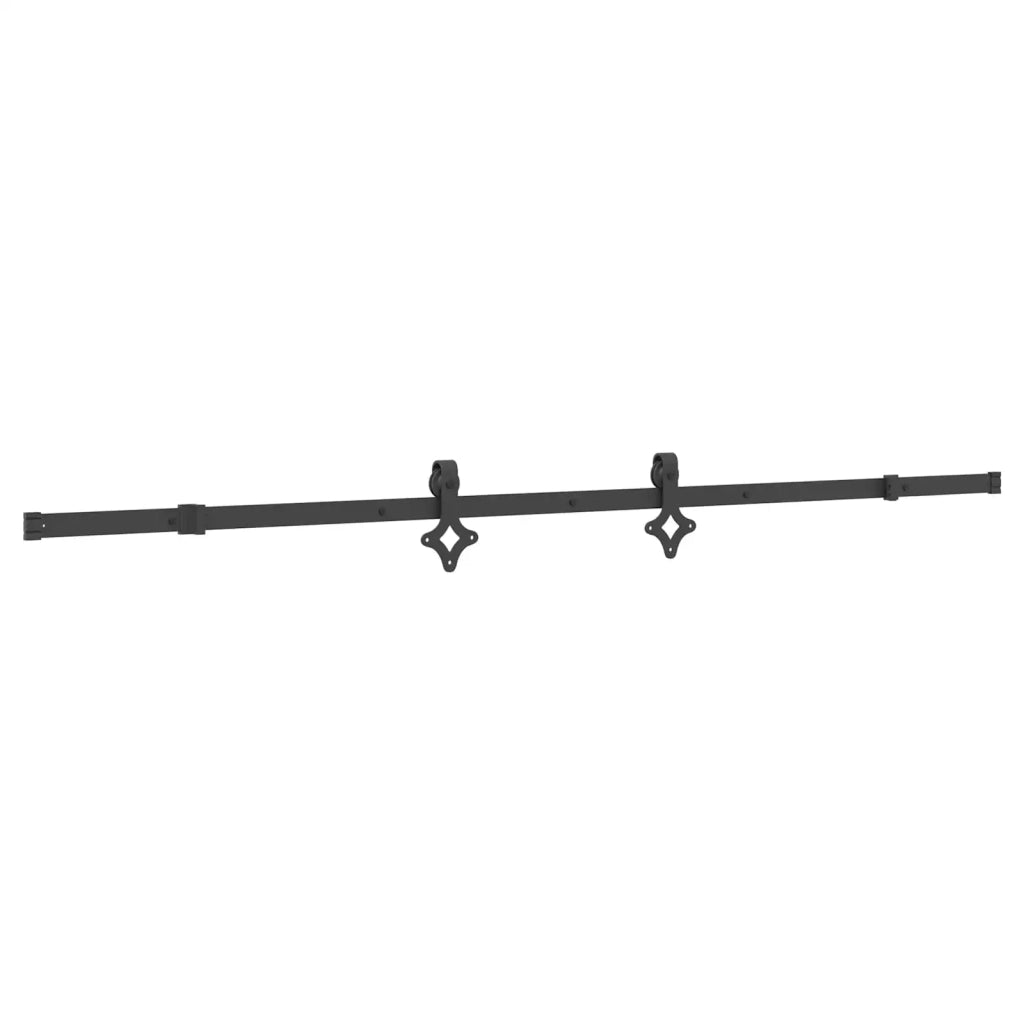 Porta scorrevole NARVIK Naturale e Nero 80 x 210 cm (213,5 cm) 3445236
