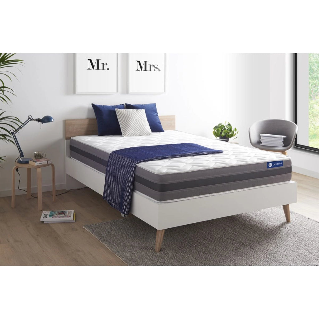 Materasso matrimoniale Actilatex relax 160x200cm - Spessore : 24cm - Lattice e memory foam - Moderatamente rigido
