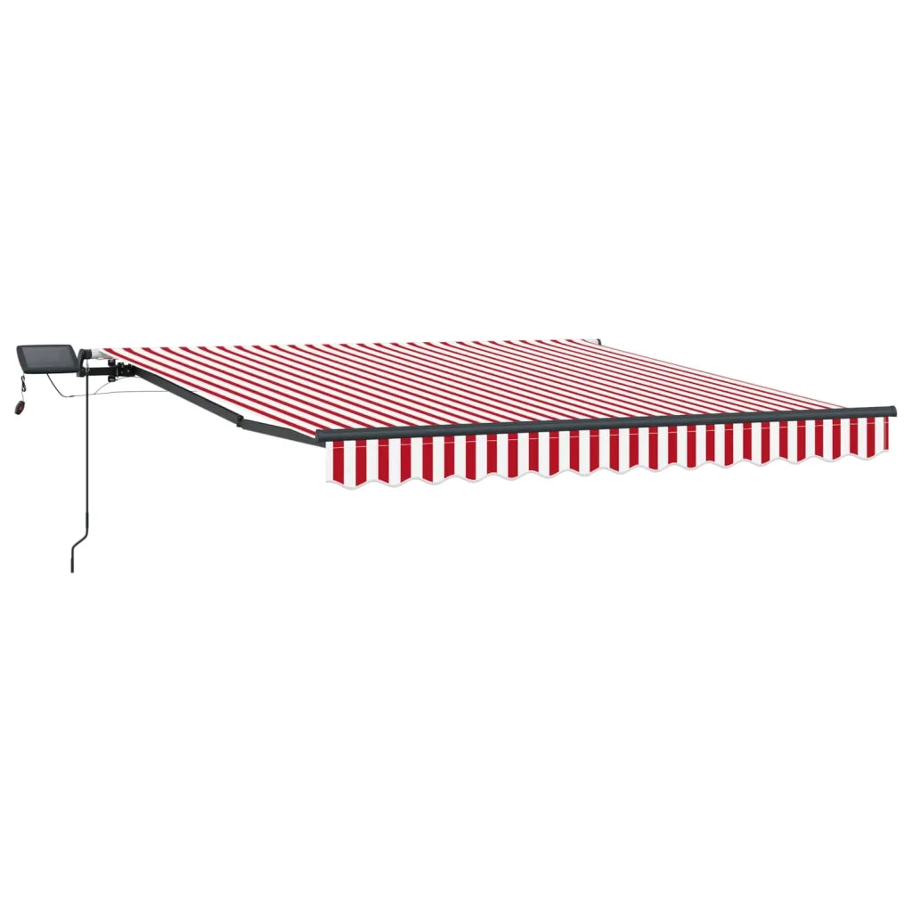 Tenda Retrattile Rosso e bianco 300 x 250 cm Tessuto 3329984