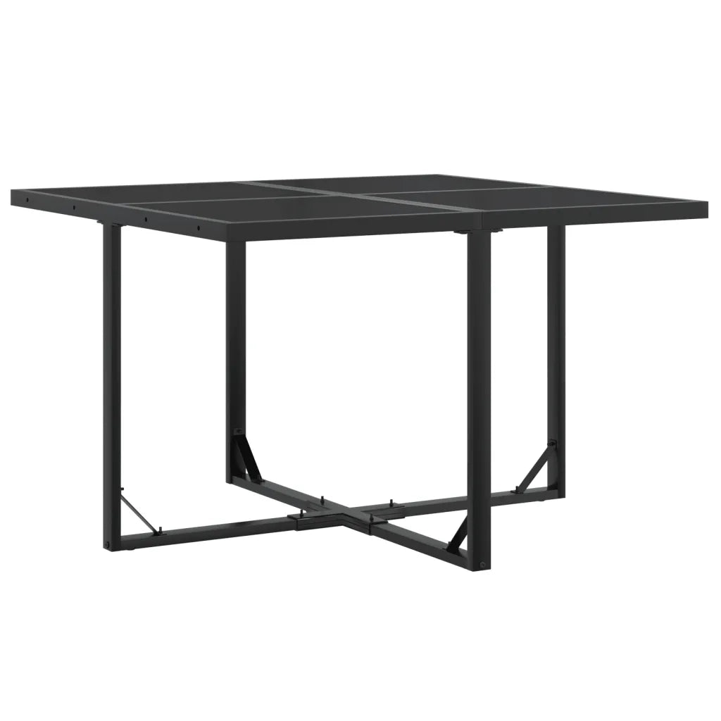 Set da Pranzo da Giardino 9 pz Nero in Textilene 3295123