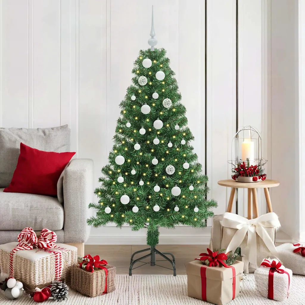 Albero di Natale artificiale con 150 LED Verde 150 cm 3396903