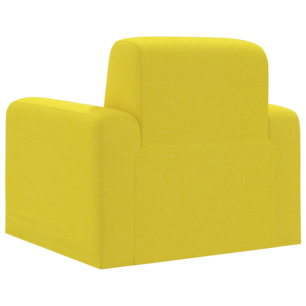Poltrona Giallo Chiaro Tessuto 42042425