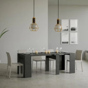 Consolle allungabile 90x48/204 cm Basic Small antracite spatolato