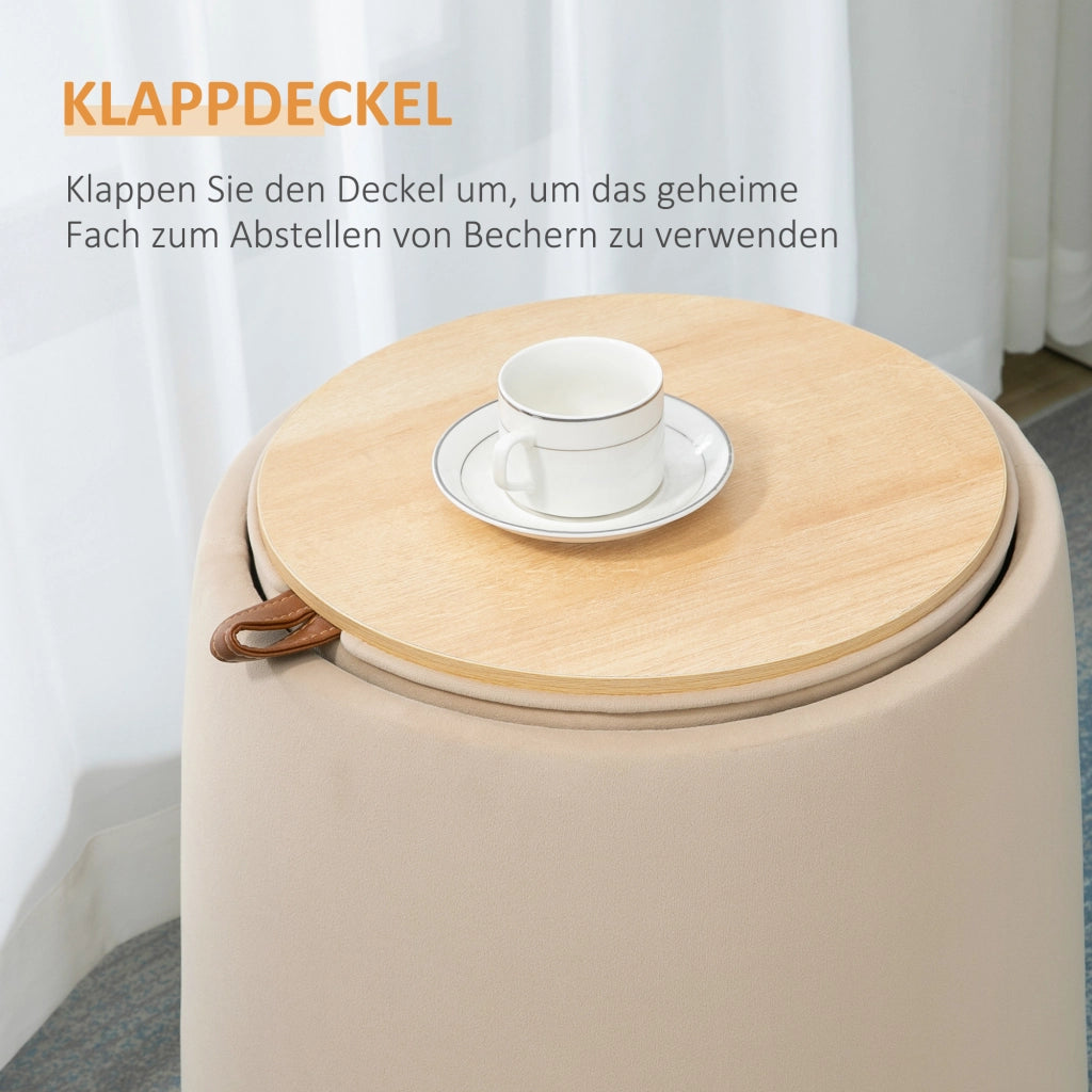 Tavolino ¨C Minimal ¨C beige 44x47.5 cm