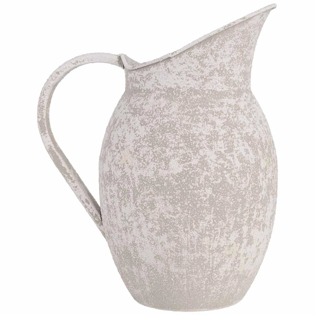 Vaso in metallo grigio 21,5x15,5x26,5h cm