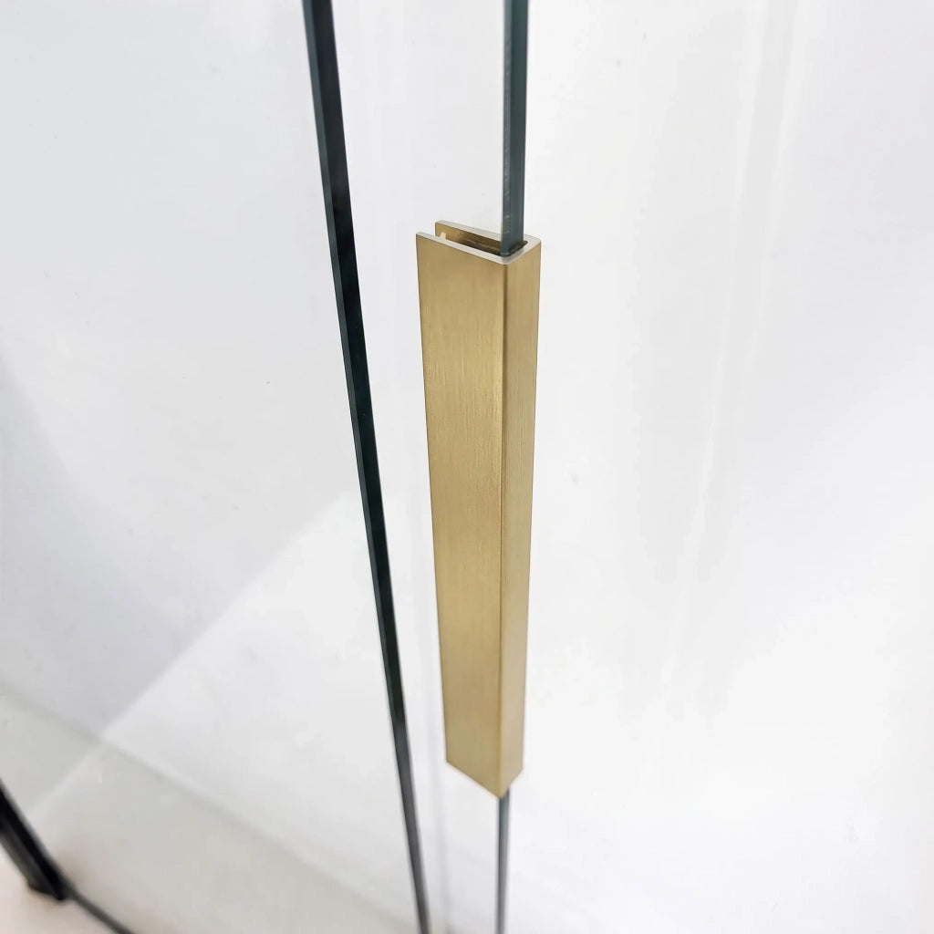 Paravento Vasca Scorrevole Rea Dario Brush Gold 100