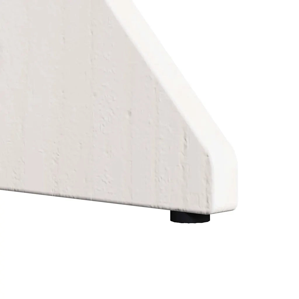 Tavolino da salotto 2 pcs Bianco Legno di pino massello 873566