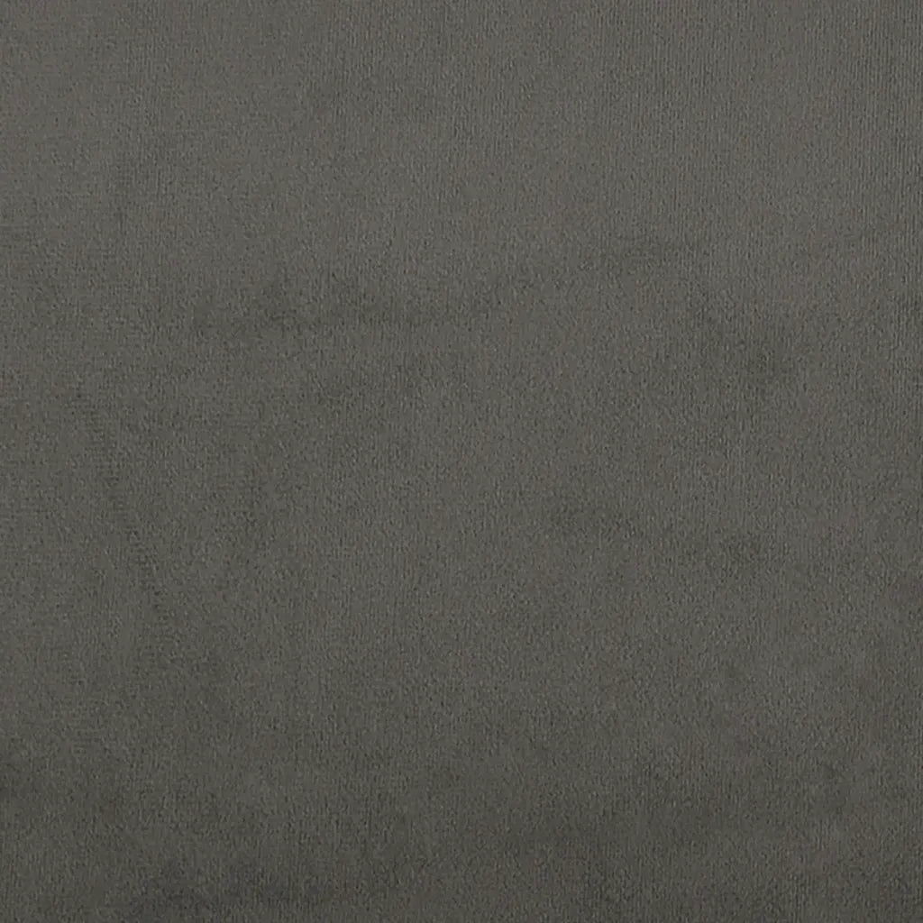 Testiera ad Orecchio-Testata con Orecchie Grigio Scuro 163x16x78/88 cm in Velluto 662451