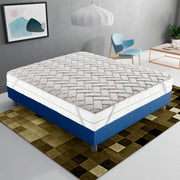 Topper Singolo 80x190 in memory foam 3 cm con rivestimento Trapuntato con Elastico