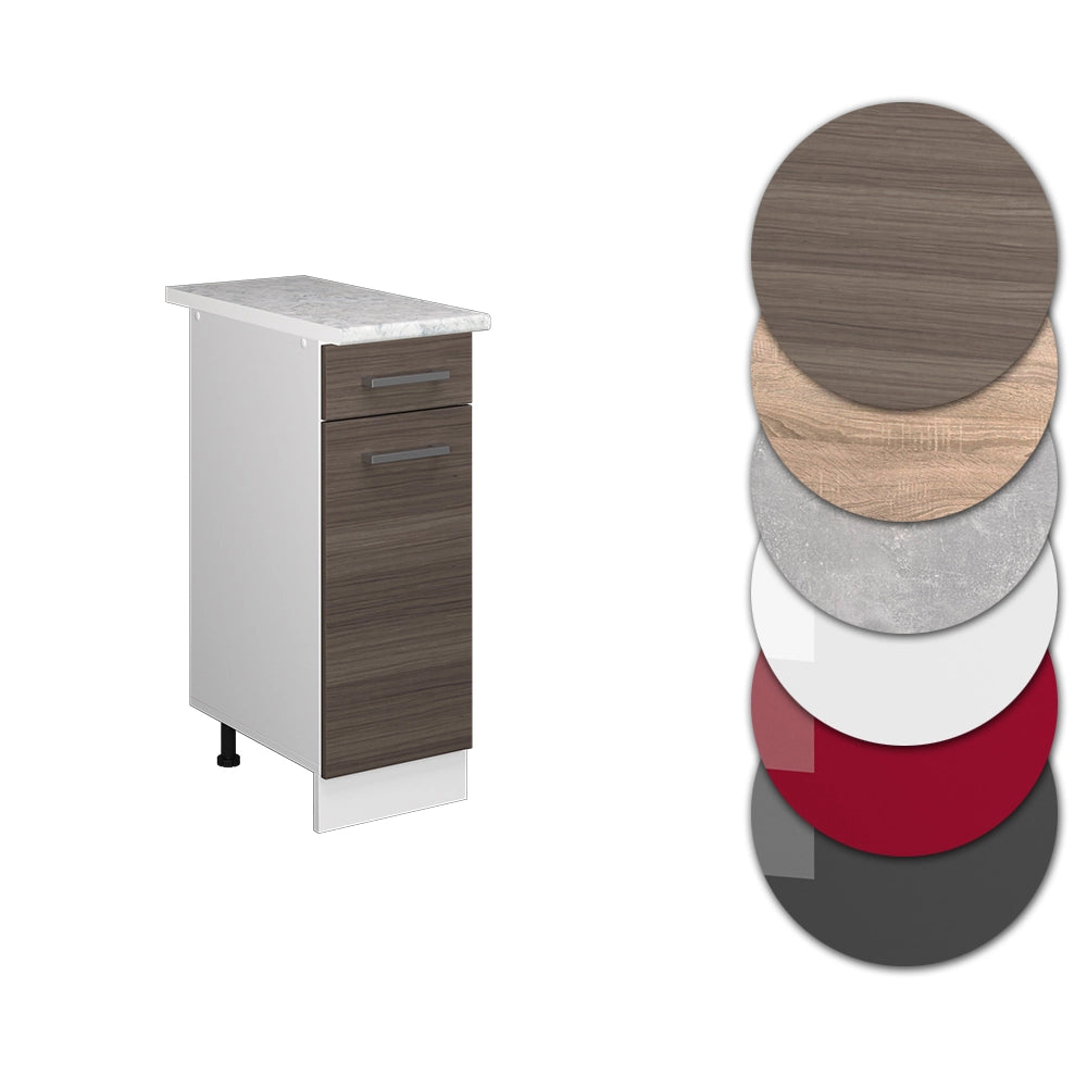 Vicco Mobiletto base per cucina Grigio 30 cm , PL Marmo