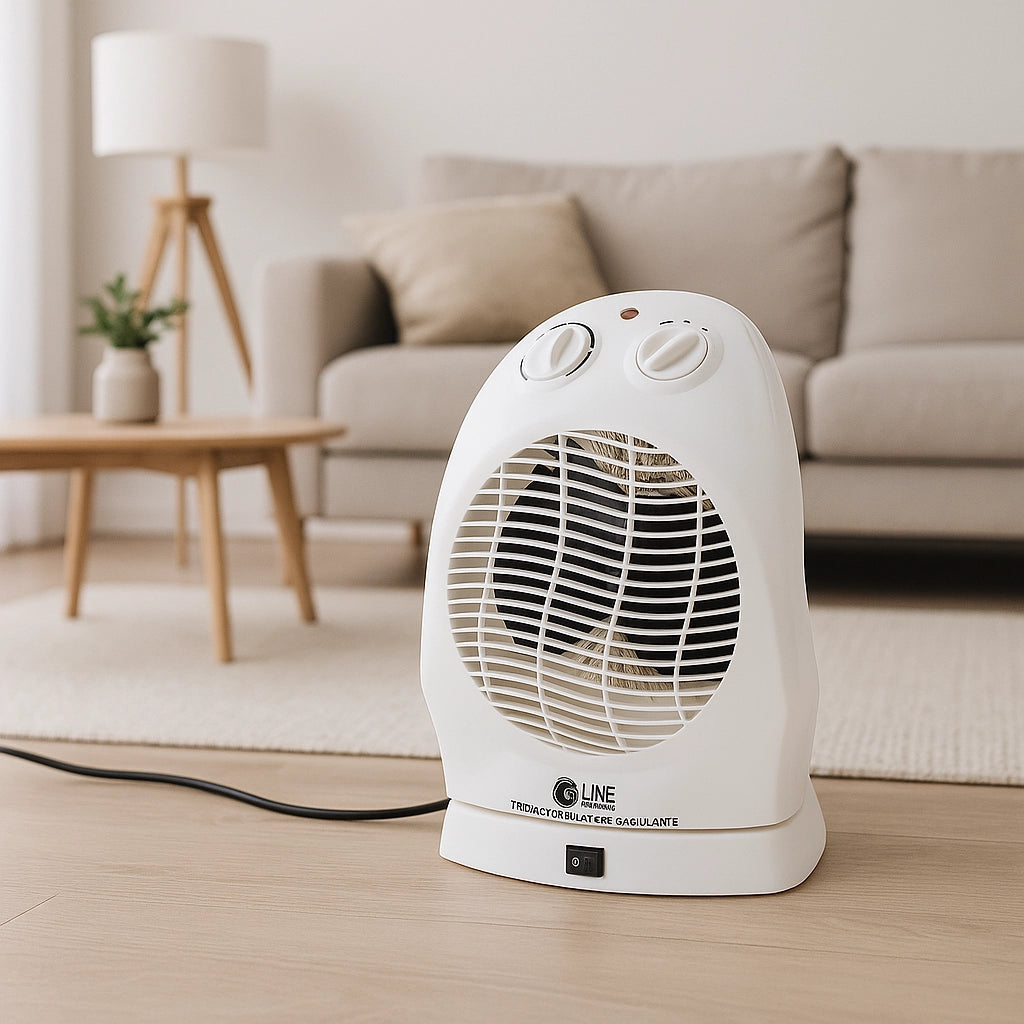 Termoventilatore Stufa elettrica Scaldabagno Oscillante 1000/2000W