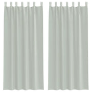 Tende in Voile con Passanti 2 pz Grigio Chiaro 140x245 cm